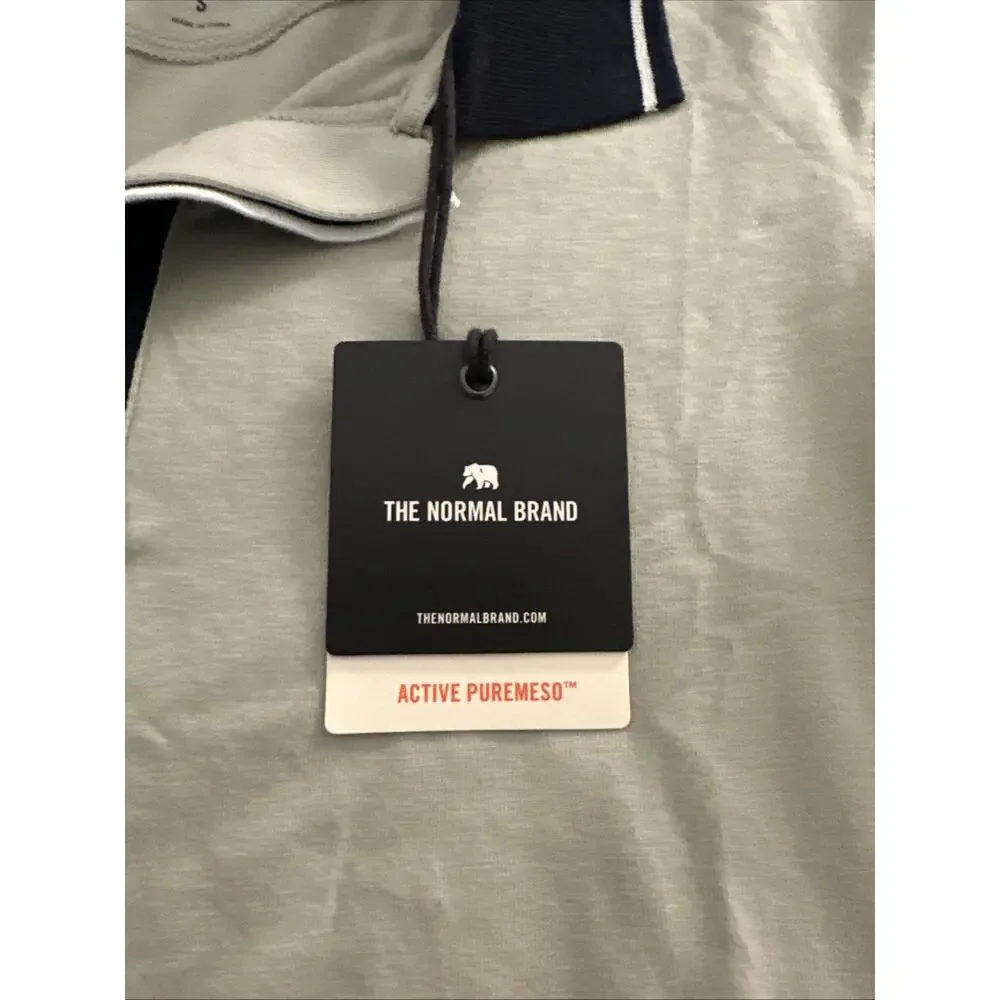 The Normal Brand Womens Polo Shirt Mini Dress Size S Green Blue Short Sleeve NEW - Picture 5 of 10